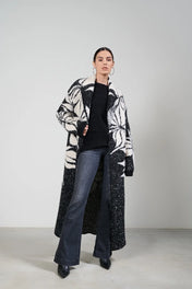 Cardigan in maglia jacquard