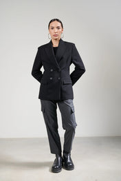 Blazer doppiopetto con spalle over