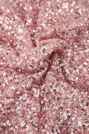 Top monocolour con scollo a V e pailletes