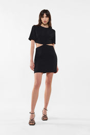 Mini abito con cut-out sui fianchi