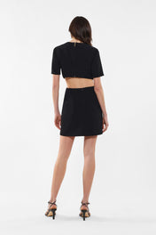 Mini abito con cut-out sui fianchi