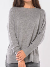 MAGLIA IN LANA CON SPACCHI