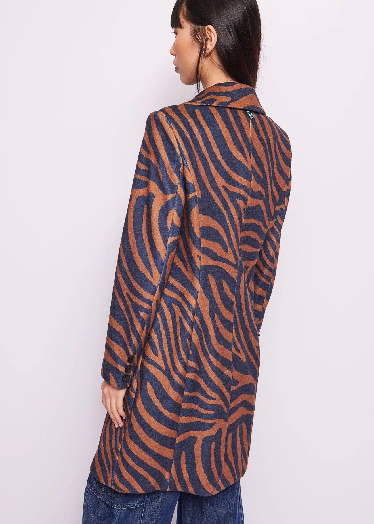 CAPPOTTO DOPPIOPETTO CON STAMPA