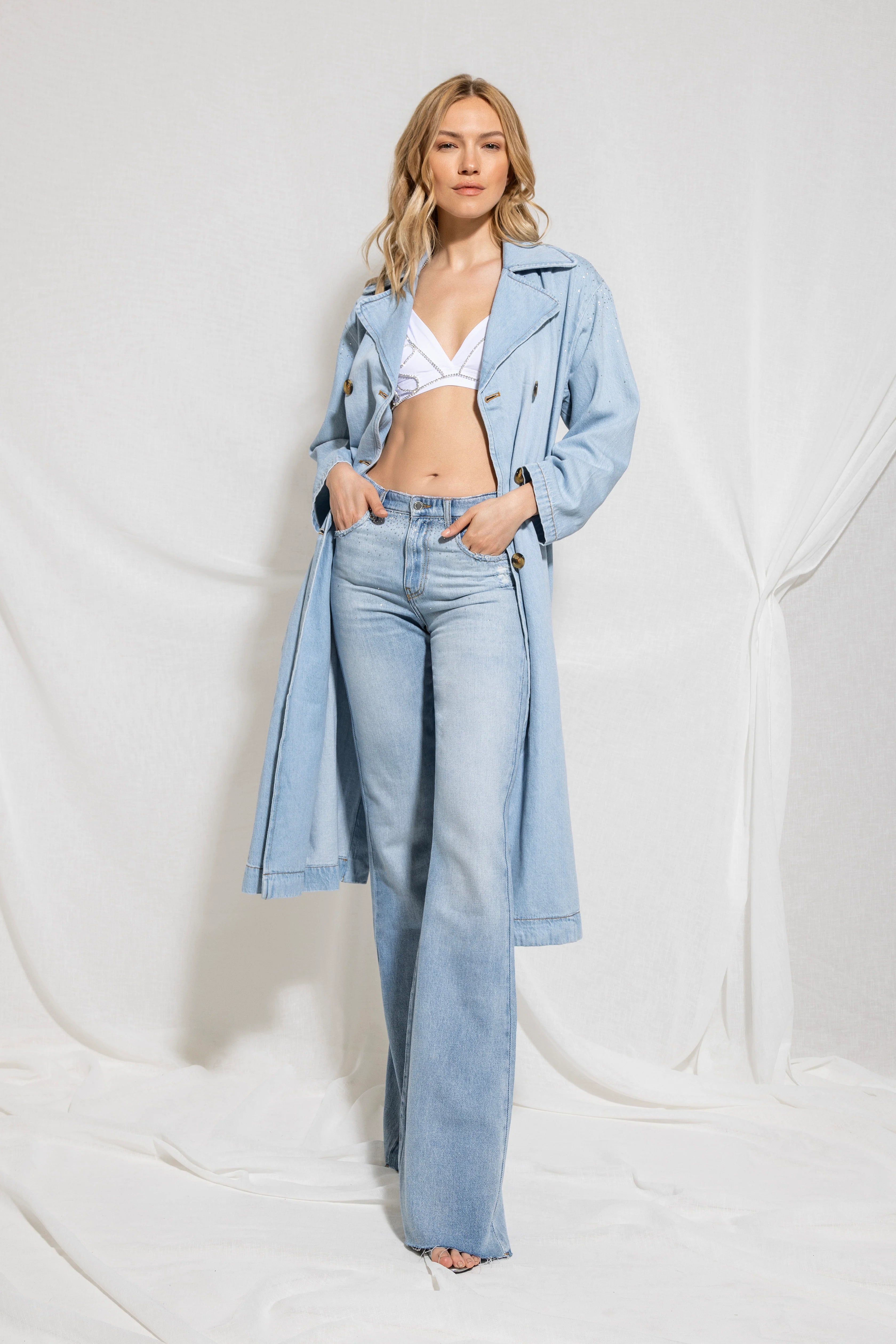 TRENCH BLANCA