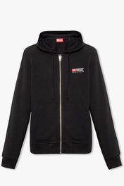 FELPA CON CAPPUCCIO E ZIP