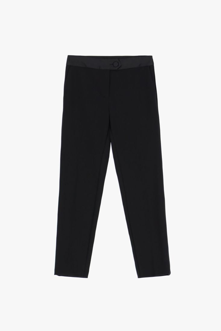 PANTALONE A SIGARETTA NERO