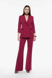 PANTALONE A ZAMPA MAGENTA