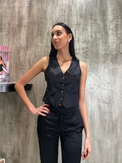 Gilet in raso