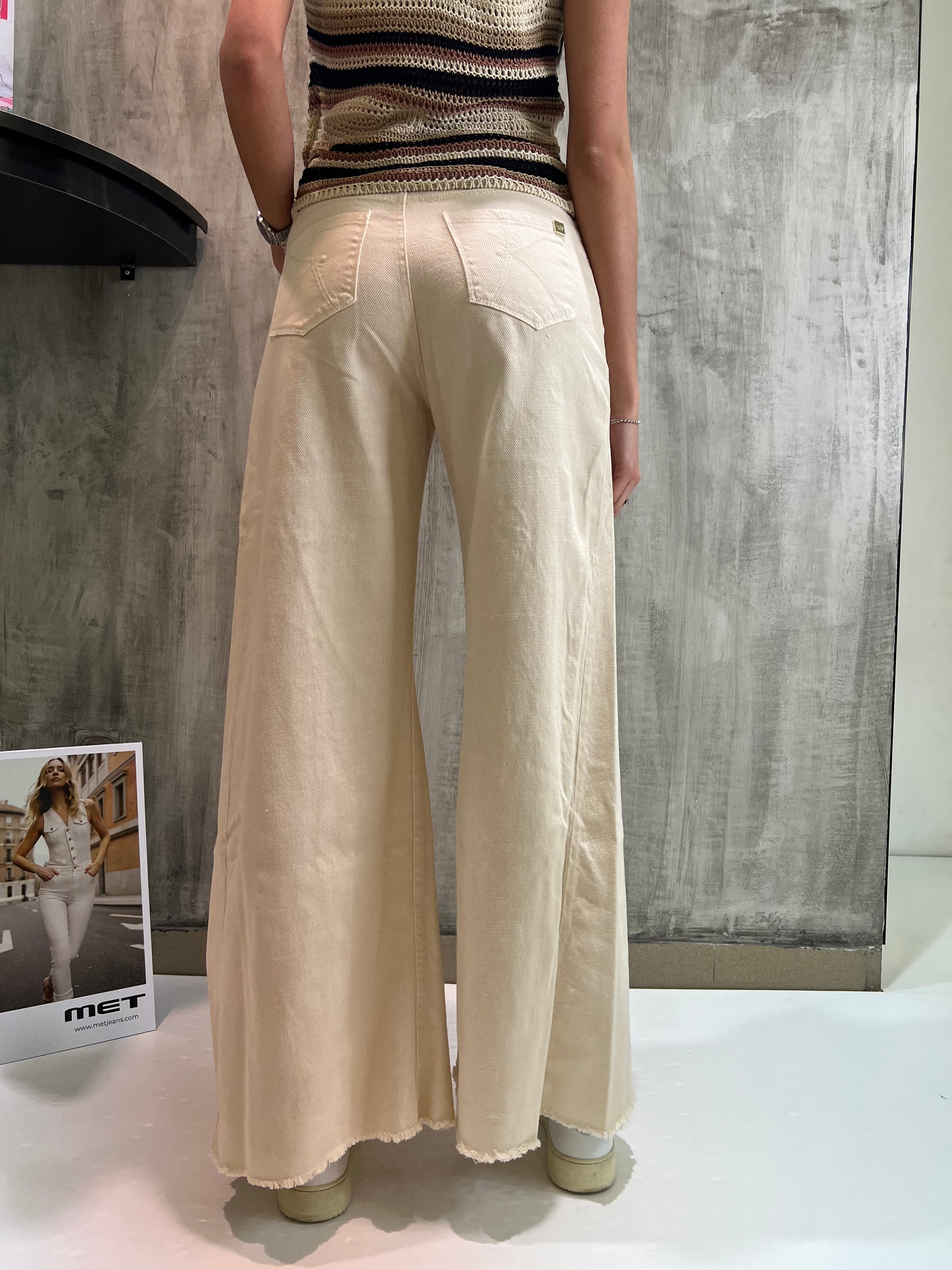 Pantalone in viscosa e Lino