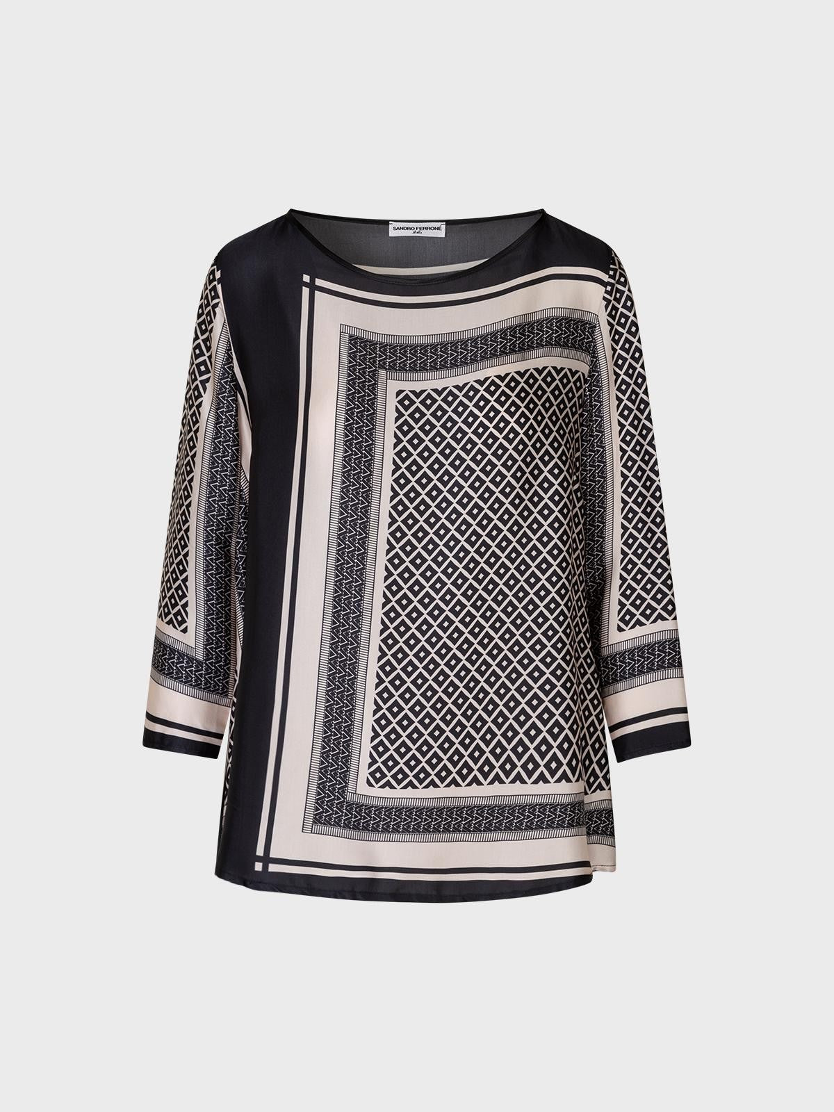 BLUSA STAMPA FOULARD