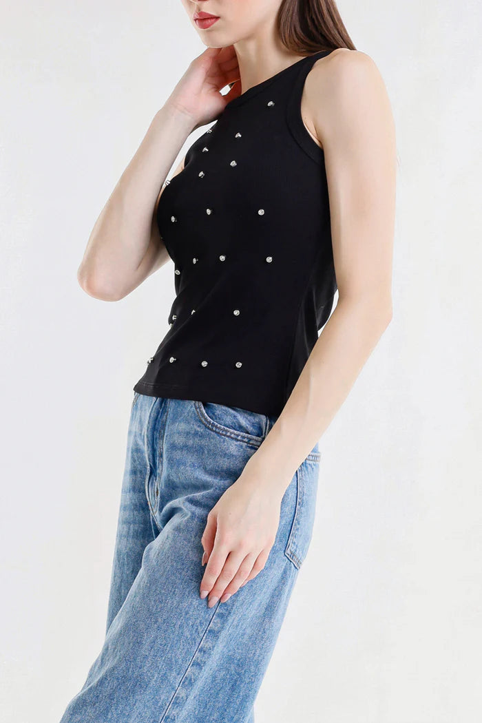 TOP CON STRASS