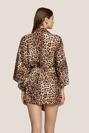 KIMONO CORTO REAL LEOPARD