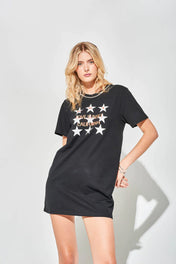 Maxi tshirt con stampa