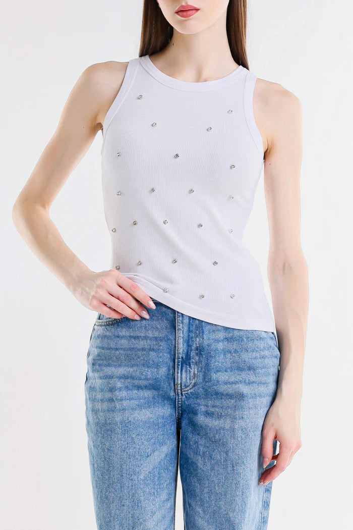 TOP CON STRASS