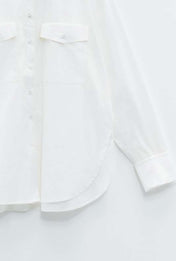 CAMICIA OVER CON TASCHE