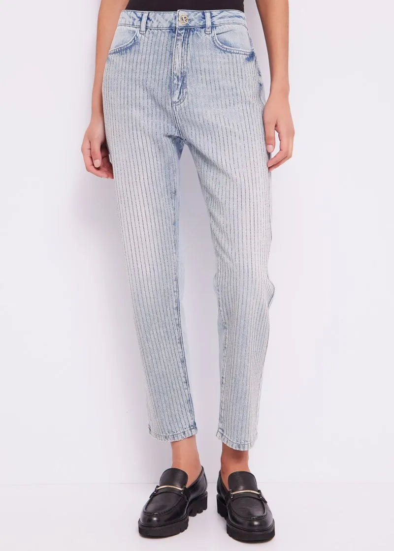 Jeans con strass
