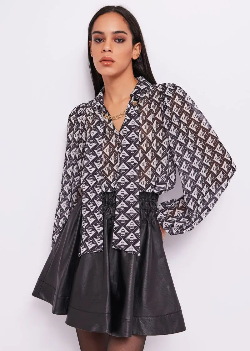 Blusa con stampa