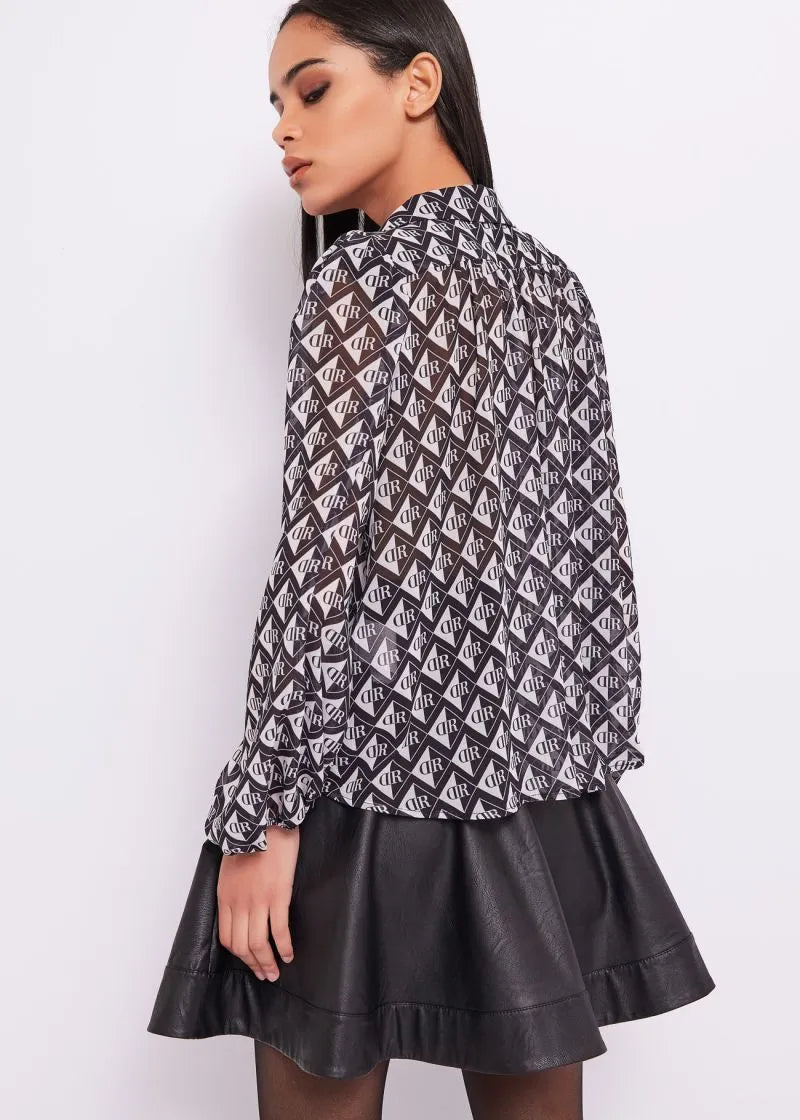 Blusa con stampa