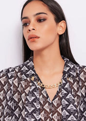 Blusa con stampa