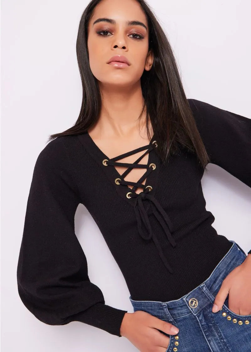 Maglia con laccetti