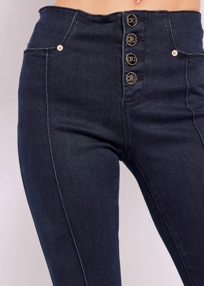 Jeans flare a vita alta