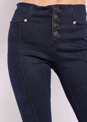 Jeans flare a vita alta