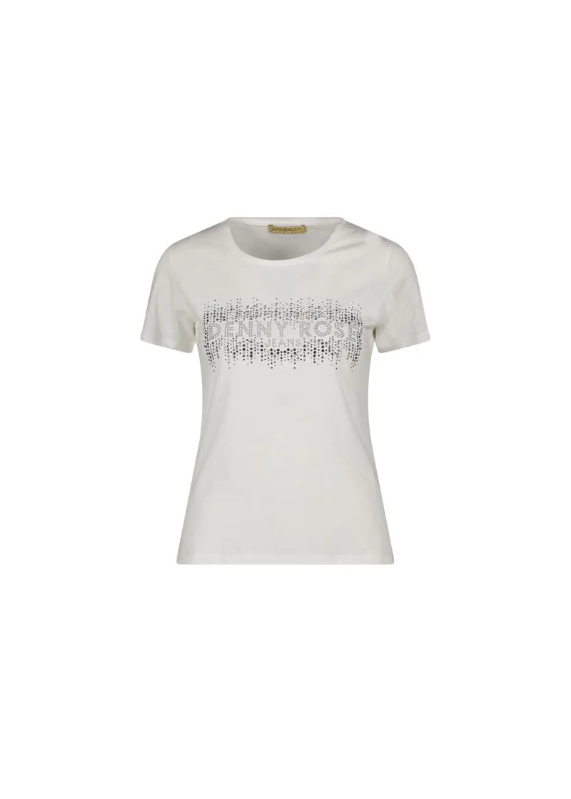 Tshirt con logo e strass