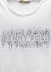 Tshirt con logo e strass