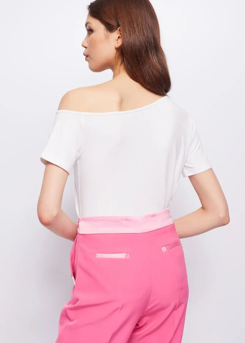 Tshirt con lavorazione di strass