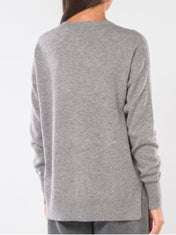 MAGLIA IN LANA CON SPACCHI