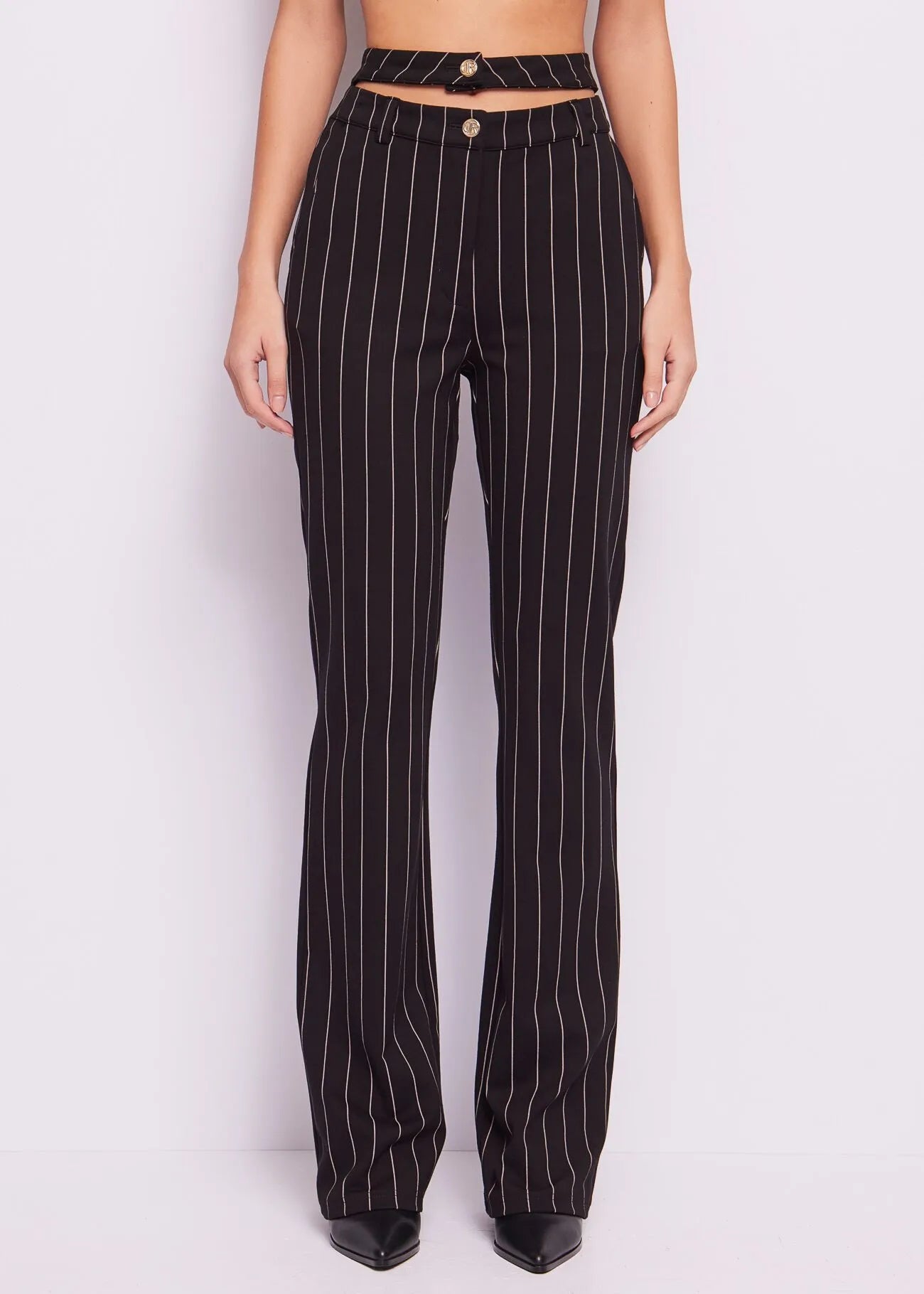 PANTALONI NERI GESSATI