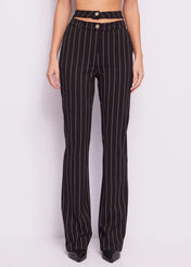 PANTALONI NERI GESSATI