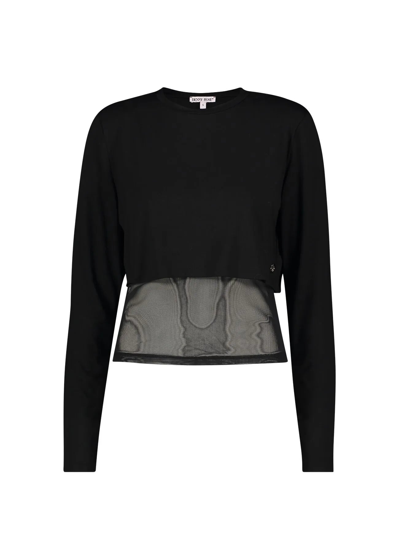 TSHIRT NERA IN JERSEY