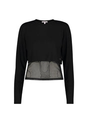 TSHIRT NERA IN JERSEY