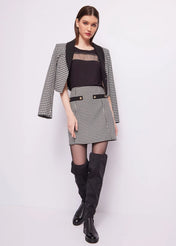 MINIGONNA PIED DE POULE