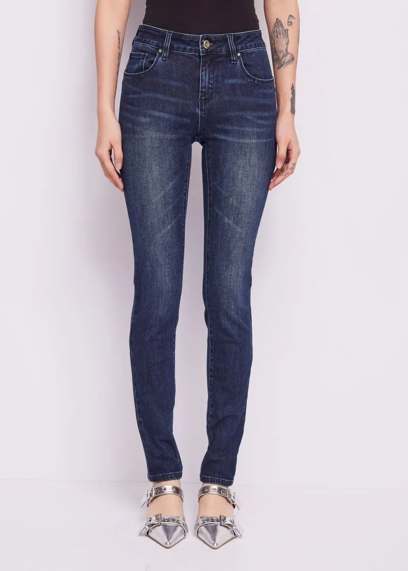 JEANS SKINNY IN MISTO COTONE