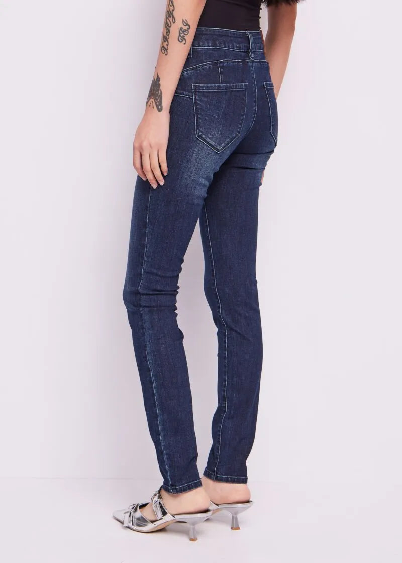 JEANS SKINNY IN MISTO COTONE