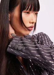 BLAZER CORTO CON PAILLETTES