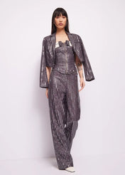 BLAZER CORTO CON PAILLETTES