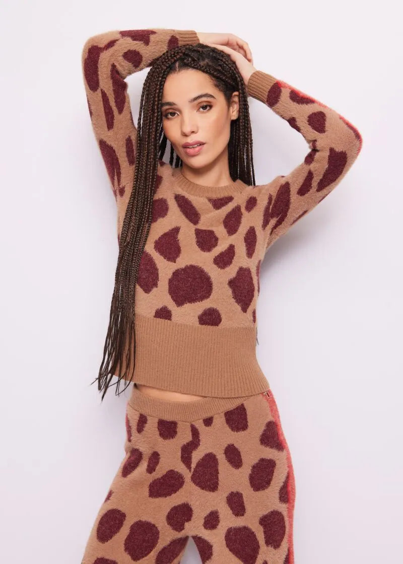 MAGLIA ANIMALIER JACQUARD