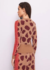MAGLIA ANIMALIER JACQUARD