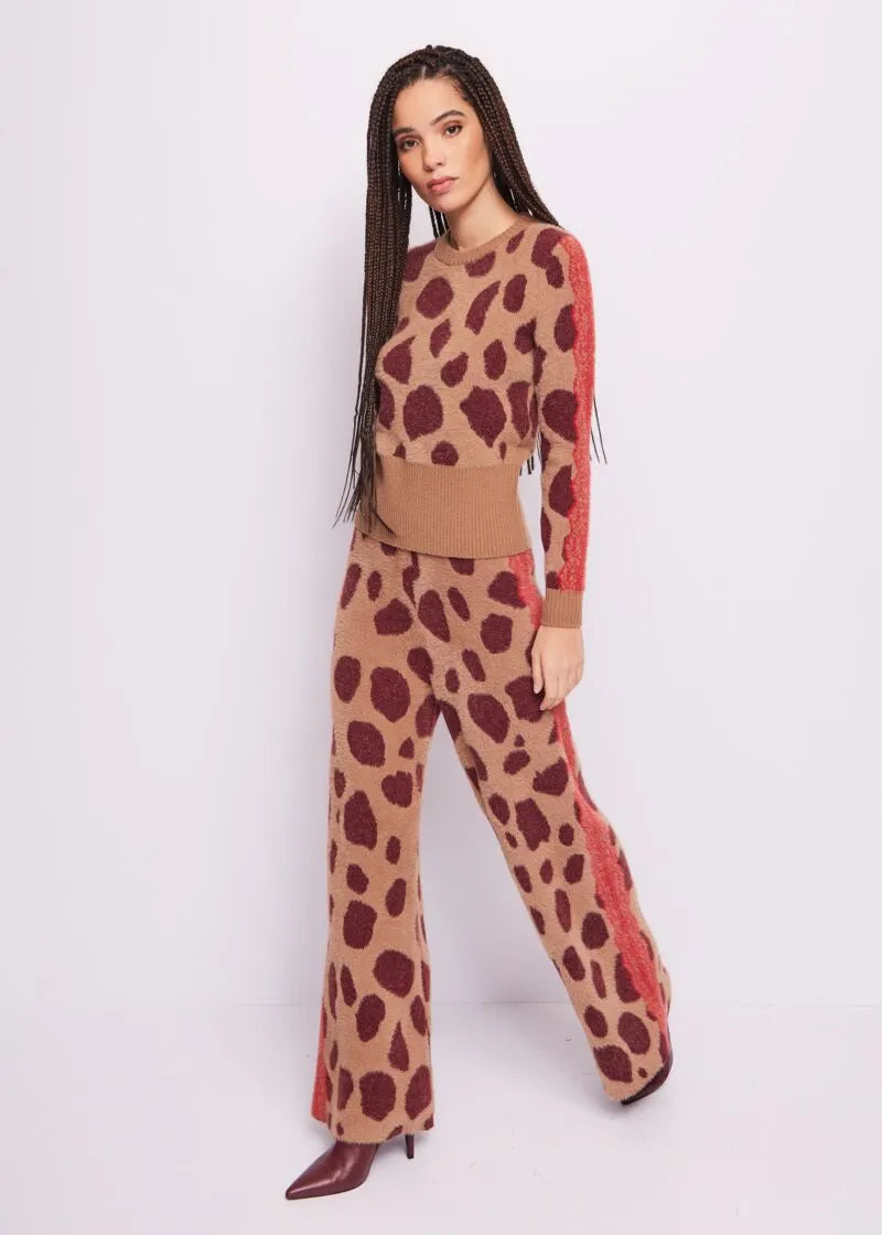 MAGLIA ANIMALIER JACQUARD