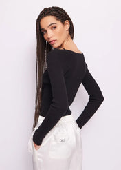 MAGLIA A COSTINE MISTO CASHMERE
