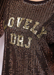 TSHIRT IN TULLE CON PAILLETTES