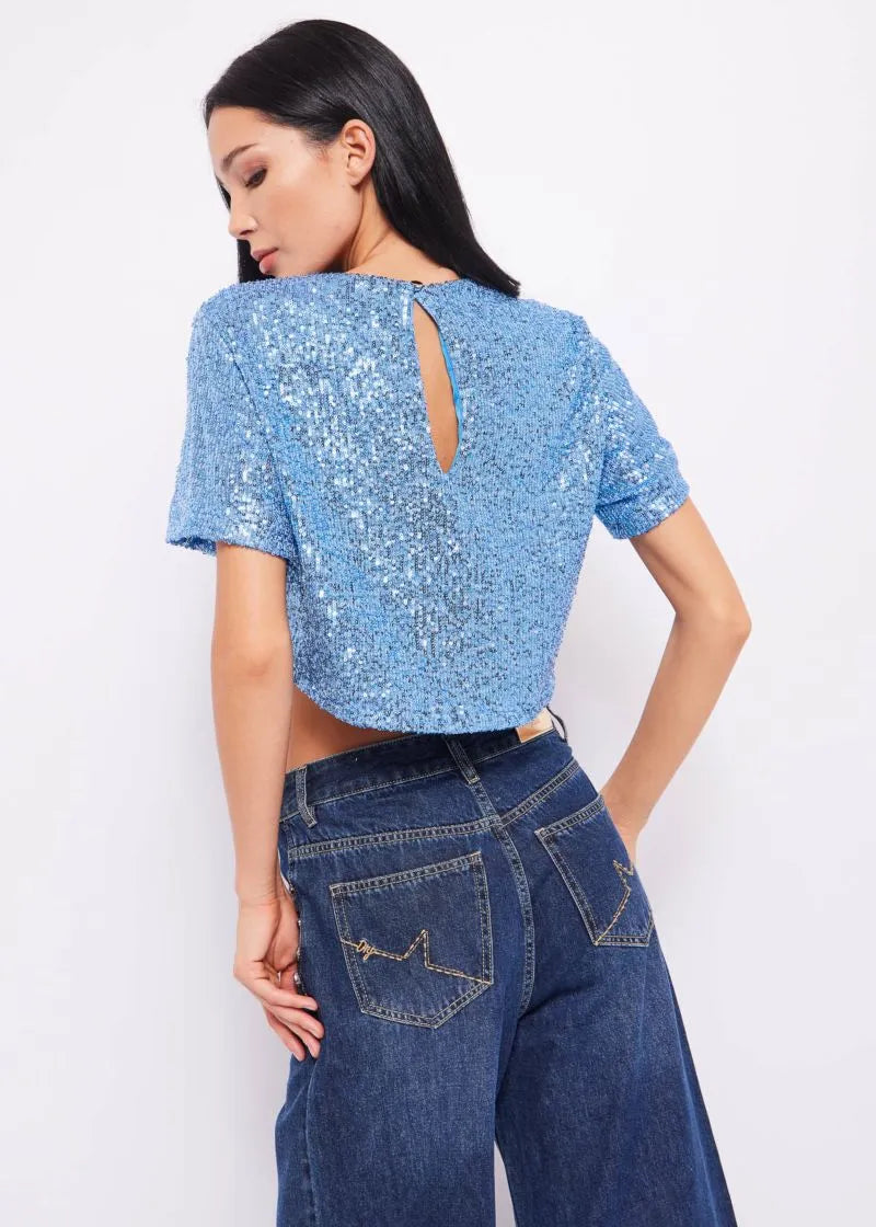 Top full paillettes