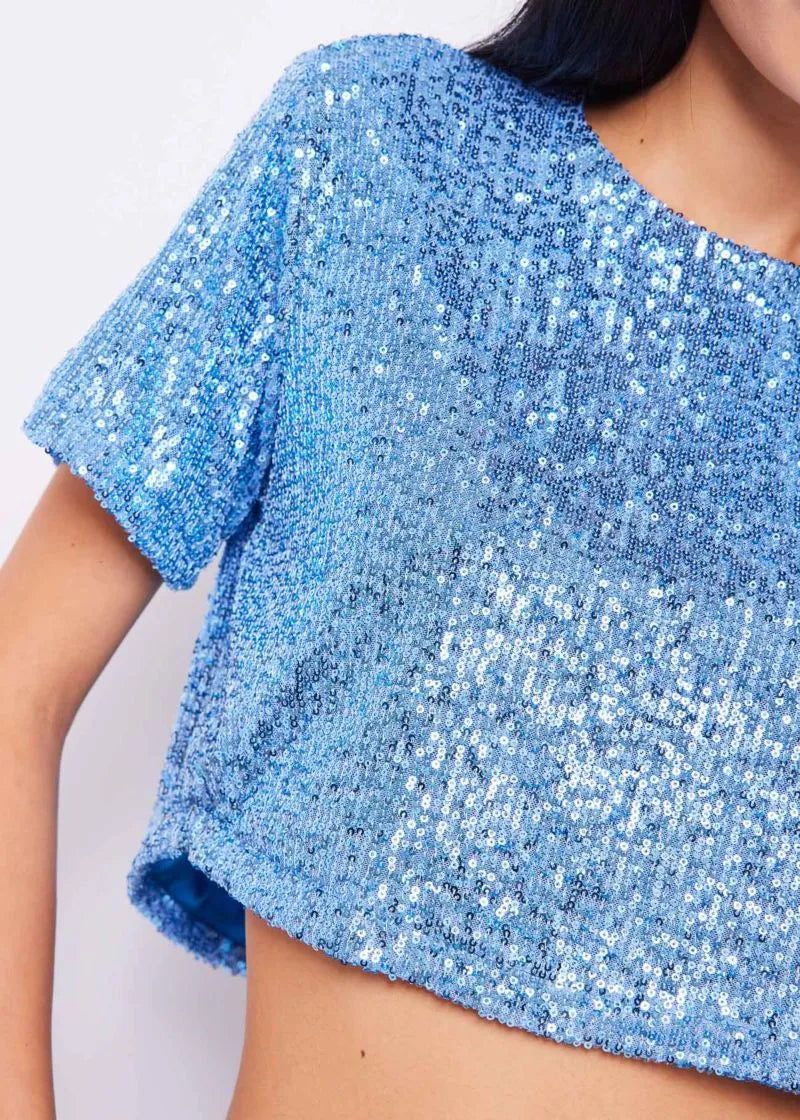 Top full paillettes