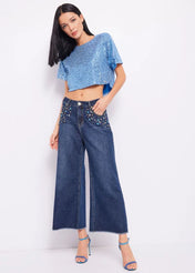 Top full paillettes