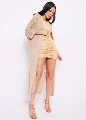 Cardigan in filato lurex