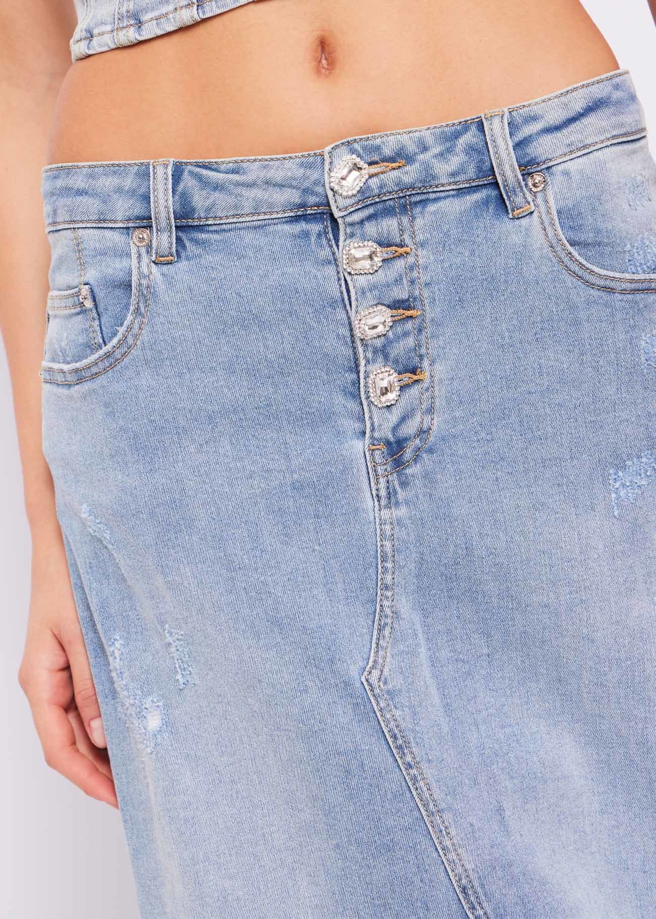 GONNA IN DENIM STRETCH