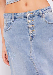 GONNA IN DENIM STRETCH